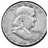 1952 FRANKLIN HALF DOLLAR VF
