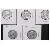 5 WASHINGTON QUARTERS