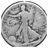 1916 WALKING HALF DOLLAR VG