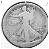 1916 D WALKING HALF DOLLAR G