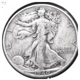 1940 WALKING HALF DOLLAR VF