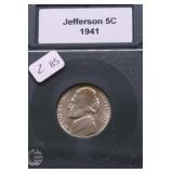 1941 SUPURB GEM JEFFERSON NICKEL