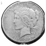 1923 PEACE DOLLAR VF