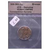 310 AD ROMAN EMPIRE AE 14 CERTIFIED  VF