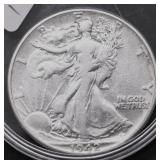1942 WALKING HALF DOLLAR XF