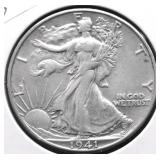 1941 D WALKING HALF DOLLAR XF