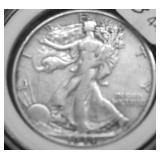 1944 D WALKING HALF DOLLAR VF