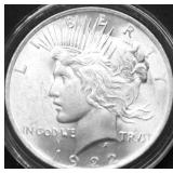 1922 CHOICE BU PEACE DOLLAR