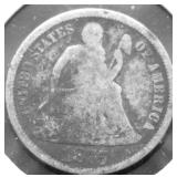 1875 SEATED DIME G