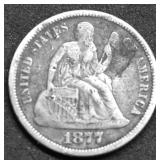 1877 SEATED DIME G