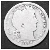 1898 BARBER QUARTER G