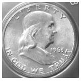 1963 GEM BU FRANKLIN HALF DOLLAR