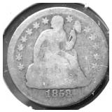 1858 O SEATED DIME G