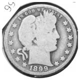 1899 O BARBER QUARTER G