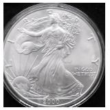 2000 SILVER EAGLE GEM