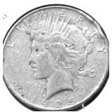 1925 PEACE DOLLAR VF