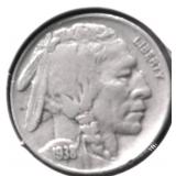 1938 D BUFFALO NICKEL VF