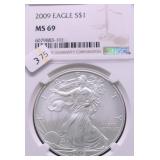 2009 NGC MS69 SILVER EAGLE