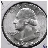 1946 D SUPURB GEM WASHINGTON QUARTER