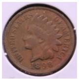 1898 INDIAN HEAD CENT F