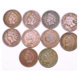 10 INDIAN HEAD CENTS