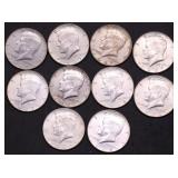 10 40 % SILVER HALF DOLLARS