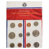 1987 MINT SET P D MINTS