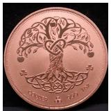 1  OZ .999 COPPER ROUND