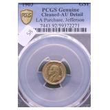 1903 PCGS AU DETAILS LA PURCHASE GOLD DOLLAR