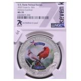 2022 1 OZ .999 SILVER ROUND COOK ISLANDS 5$
