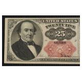 1874 CHOICE BU US FRACTIONAL 25 CENTS