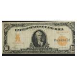1922 10 $ GOLD CERTIFICATE VF