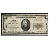 CHOICE BU 20 $ NATIONAL CURRENCY