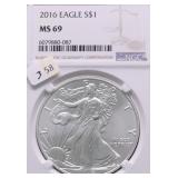 2016 NGC MS69 SILVER EAGLE