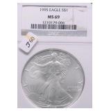 1995 NGC MS69 SILVER EAGLE