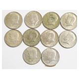 10 40 % SILVER HALF DOLLARS