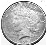 1923 S PEACE DOLLAR XF