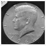 1966 CHOICE BU KENNEDY HALF DOLLAR
