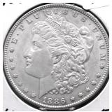 1886 MORGAN DOLLAR XF