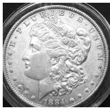 1884 CHOICE BU MORGAN DOLLAR