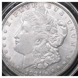 1921 D CHOICE BU MORGAN DOLLAR