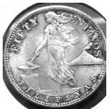 1944 S US PHILIPPINES GEM BU 50 CENTS