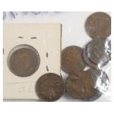 12- INDIAN HEAD PENNIES