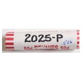 2025 P BANK ROLL PENNIES (LAST YEAR MINTED) RARE