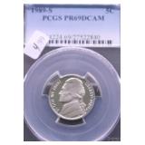 1989 S PCGS PF69DC JEFFERSON NICKEL