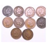10 INDIAN HEAD CENTS