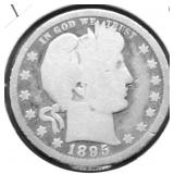1895 O BARBER QUARTER G