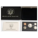 1994 DELUXE  SILVER PROOF SET W DISPLAY BOX PAPERS