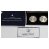 2001 BUFFALO SILVER DOLLAR SET W BOX PAPERS