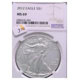 2012 NGC MS69 SILVER EAGLE